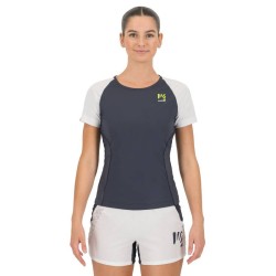 Kvinnor t-shirt Karpos Lavaredo Evo W Jersey ombre blå / Ljusvit